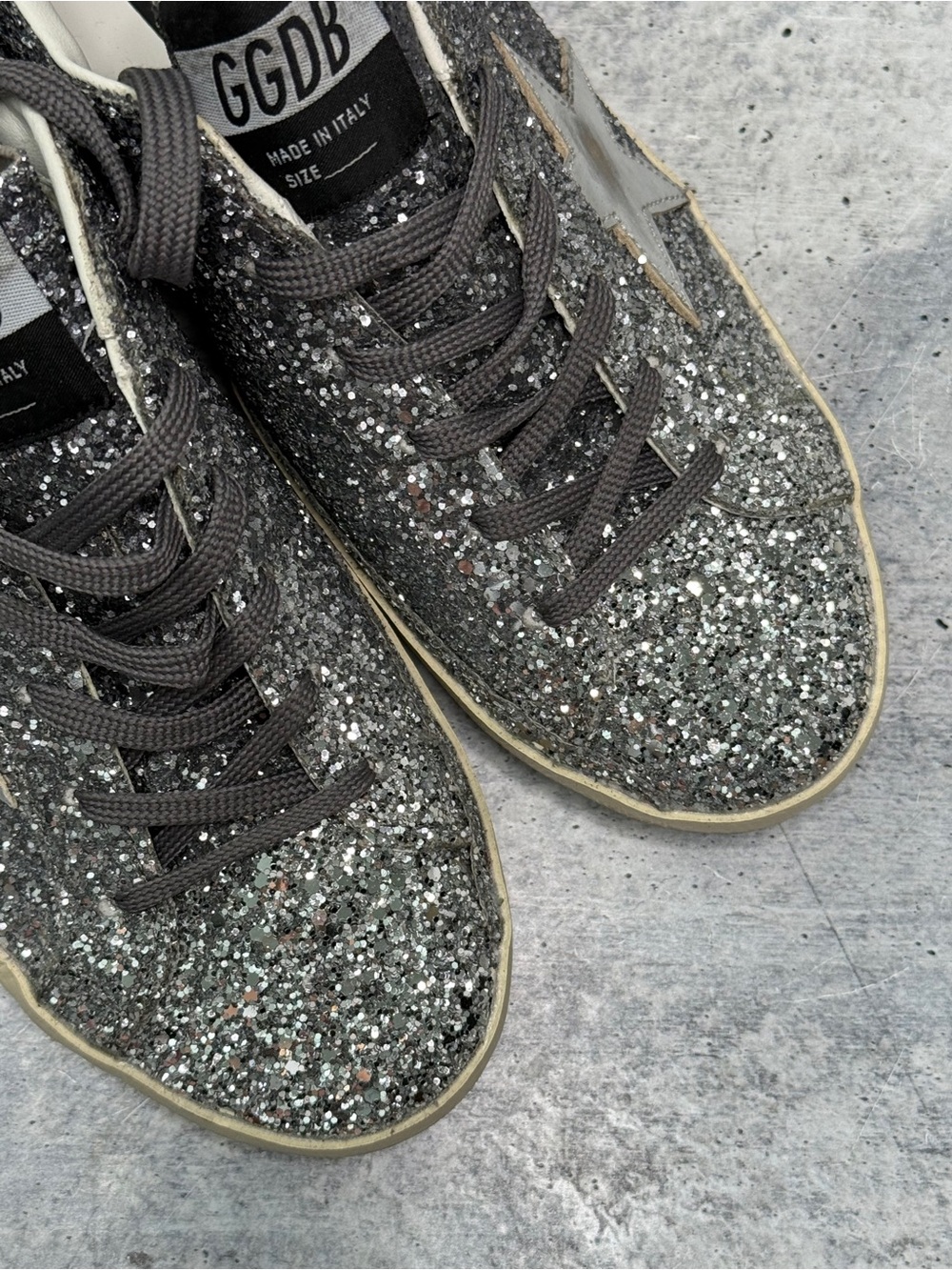 Golden Goose Super-Star Silver Glitter 38 - Picture 3 of 9